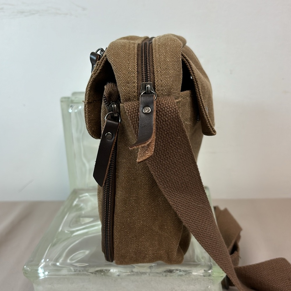 NWOT Ru YiHuang Canvas Shoulder/Crossbody Utility Bag - Picture 9 of 12